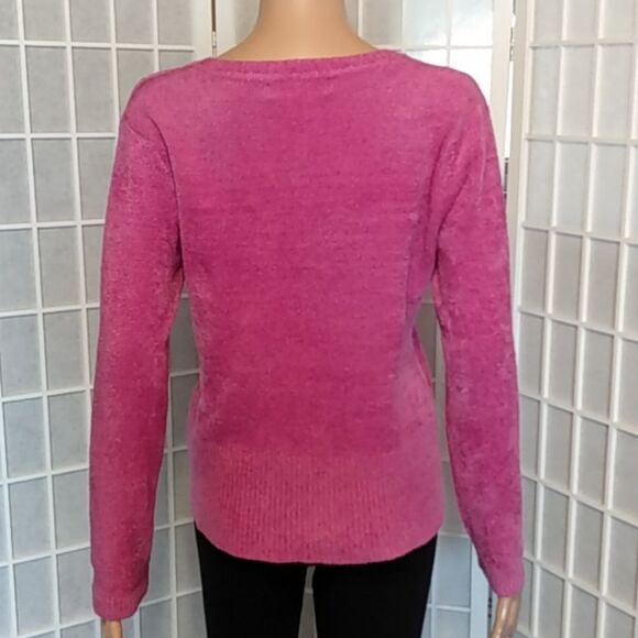 "Kikit Soft Knit Sweater Top Fuchsia XL - Picture 4 of 6